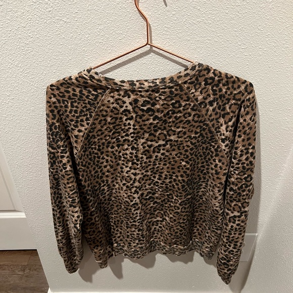 Like New Vintage Sweatshirt by Ragdoll LA in Brown Leopard/XS - Picture 2 of 6